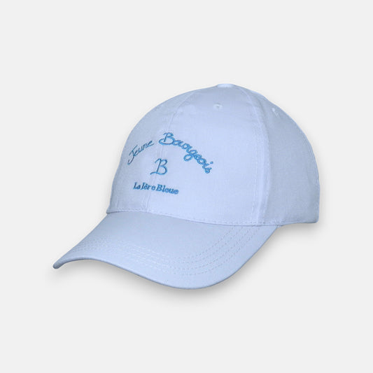 LA IÈRE BLEUE- CASQUETTE BLANCHE ET BLEU CLAIR